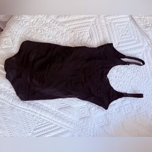 Supplim Black Full Body Shaper with Front Hooks – Size 2XL